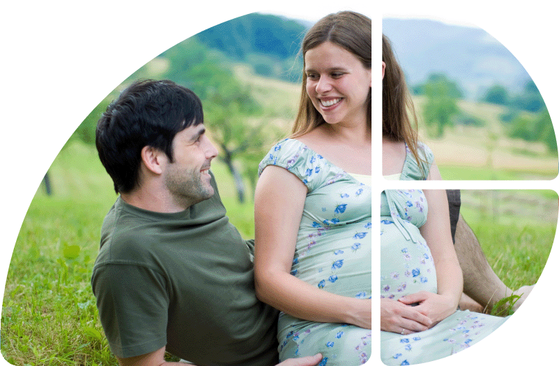 Paar in der Schwangerschaft 